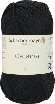 Produktbild von Schachenmayr Catania, 50g Schwarz Handstrickgarne