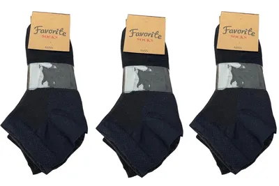 Produktbild von 40 Paar Herren Sneakersocken Socken Kurzsocken Sportsocken Halbsocken 80 % Baumwolle, schwarz, Gr. 41-46