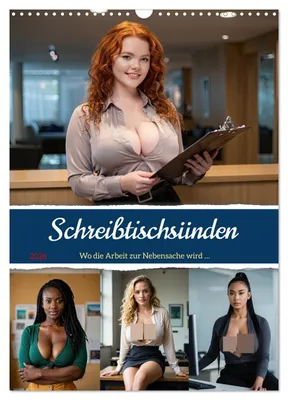 Produktbild von Schreibtischsünden (Wandkalender 2026 DIN A3 hoch), CALVENDO Monatskalender