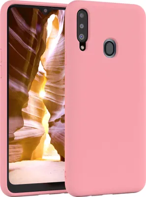 Produktbild von EAZY CASE Silikonhülle für Samsung Galaxy A20s Silikon Backcover Schutz in Rosa
