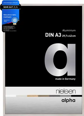 Produktbild von nielsen Aluminium Bilderrahmen Alpha, 29,7x42 cm (A3), Eiche Weiß