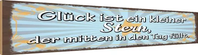 Produktbild von vianmo Holzschild 10x46 cm Glück ist ein kleiner Stern der