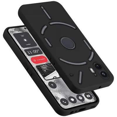 Produktbild von Cadorabo Hülle für Nothing Phone 2 Hülle Silikon Handyhülle Case aus flüssigem Silikon, Kratzfeste und stoßfeste Schutzhülle für Nothing Phone 2