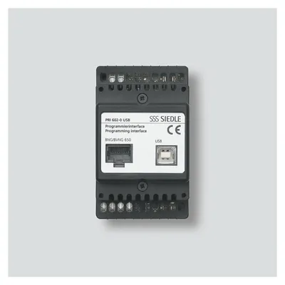 Produktbild von Siedle PRI 602-01 USB, Schwarz, IP20, 10 - 30 V, 53,5 x 60 x 89 mm, 0 - 40 °C, CE