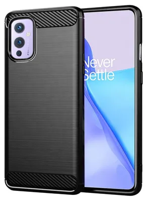 Zdjęcie produktu dla Techsuit – Carbon Silicone etui na OnePlus 9 – czarne