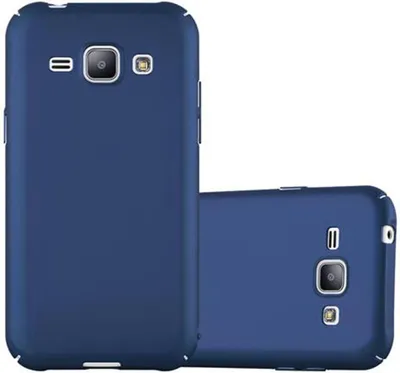 Image de Cadorabo Housse pour Samsung Galaxy J1 2015 Housse de protection en bleu Hard Case Etui pour téléphone portable