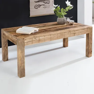 Produktbild von Couchtisch >WL5.085< in Mango, Massivholz - 110x47x60cm (BxHxT)