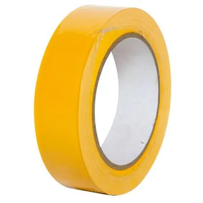 Zdjęcie produktu dla Taśma maskująca odporna na promieniowanie UV, 30 mm x 33 m, radełkowana, żółta