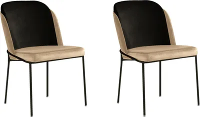 Produktbild von Skye Decor, DR - 145 V2, Stuhlset (2 Stück), Schwarz, 100 % METALL, 54 x 55 x 86 cm