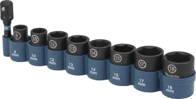 Produktbild von Makita E-16639 Steckschlüssel-Set 9tlg. 3/8"