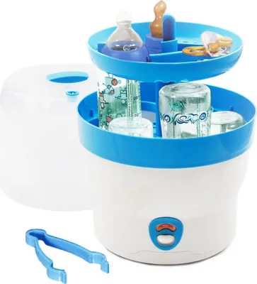 Produktbild von Babyruf BS 29b Babyflaschen Sterilisator für 6 Flaschen, Blau