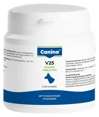 Immagine prodotto di Canina V25 compresse vitaminiche 100g