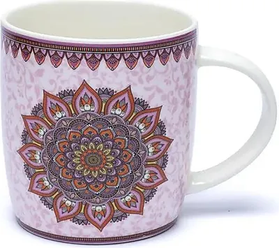 Image de Tasse Infuseur À Thé Mandala Violet -- Paquet De 2 Pièces - ±400 Ml