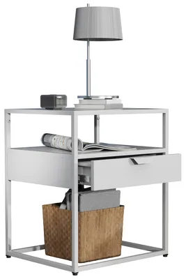 Immagine prodotto di Mobile notturno | Tavolino | Comodino | Dimensioni ca. H. 55 x W. 45 x D. 40 cm - Flokas M