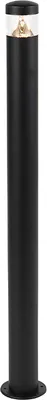 Produktbild von QAZQA - Moderne Außenleuchte I Wegeleuchte I Gartenlampe I Gartenleuchte I Standleuchte schwarz 100 cm IP44 inkl. LED - Roxy I Außenbeleuchtung - Edelstahl Zylinder - I (nicht austauschbare) LED