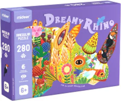 Produktbild von Mideer Kunstpuzzle – Traum des Nashorns - 280 Teile