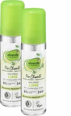 Zdjęcie produktu dla 2 x Alverde - Dezodorant w atomizerze - organiczna limonka i organiczna szałwia (2 x 75 ml)