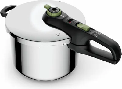 Produktbild von Tefal Secure Trendy Schnellkochtopf, mit Korb, Kochtopf, Topf, induktionsgeeignet, Edelstahl, 8 L, YS22Z11