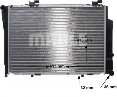 Obrázok produktu pre MAHLE CR 270 000S Chladič vody Motorový chladič vhodný pre MERCEDES-BENZ trieda C sedan (W202), SLK (R170), trieda E sedan (W210), CLK (C208)