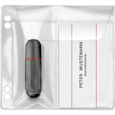 Immagine prodotto di VELOFLEX 2 Manicotti per chiavette USB archiviabili trasparenti, 10 pz.