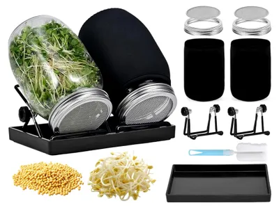 Produktbild von Sprossen Anzuchtset mit breitem Öffnung Sprossenglas