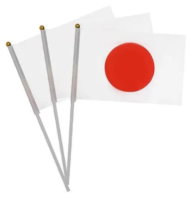 20 Japan-Wimpel, 14x21 cm, Polyester, Handfahnen für Feste