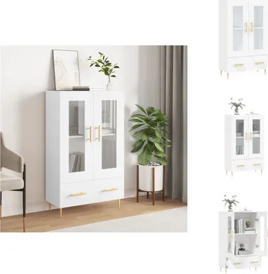 Immagine prodotto di vidaXL Credenza bianca 69,5x31x115 cm Materiale a base di legno - Credenze