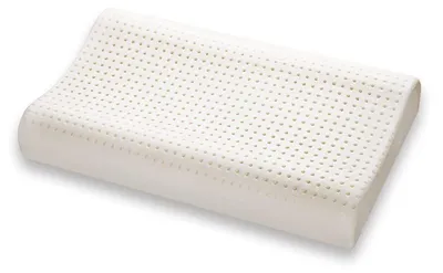 Imagen del producto de Almohada para el cuello de espuma viscoelástica, ortopédica, de 42x72x12 cm, ideal para el hogar y los viajes