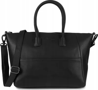 Immagine prodotto di Borsa shopper Beltimore N34black da donna in pelle nera grande compatibile con formato A4