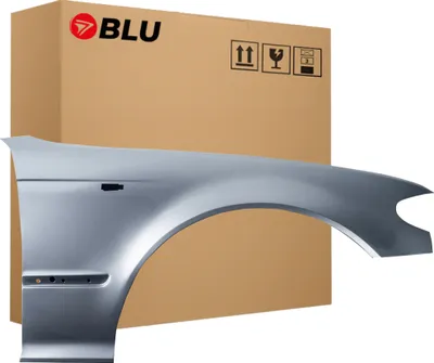 Immagine prodotto di BLU Parafango compatibile con BMW 3 E46 Sedan/Kombi/Berlina/Station Wagon/Touring Lift A08 Destra Silber SilberGrau | 2001-2005 | Anteriore | Verniciato | Pronto per il montaggio | Acciaio