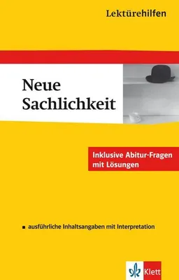 Produktbild von Lektürehilfen Neue Sachlichkeit