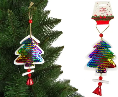 Image de Weihnachtsschmuck mit Pailletten und Glöckchen (Weihnachtsangebot - Weihnachten)