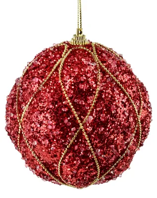 Imagen del producto de Adornos navideños de poliestireno con forma de Papá Noel, color morado, 10 cm de diámetro, paquete de 12 unidades