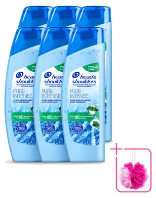 Zdjęcie produktu dla 6 x Szampon Head & Shoulders Anti-łupież Pure Intense, intensywnie chłodzący, 250 ml - zestaw ekonomiczny - 6 sztuk