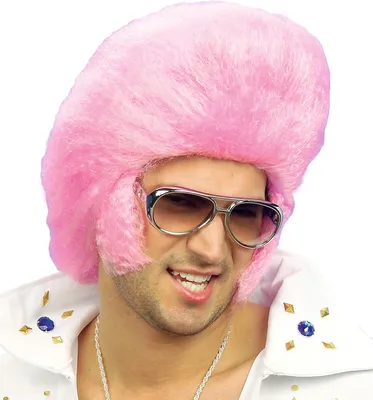 Produktbild von 70er Jahre Rock´n´Roll Perücke (rosa)