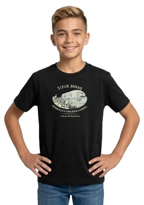 Produktbild von Spreadshirt Die Drei Fragezeichen warenhandel Teenager T-Shirt, 134/146 (9-11 Jahre), Schwarz