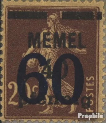 Produktbild von Briefmarken Memelgebiet 1921 Mi 35 gestempelt Aufdruckausgabe