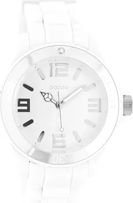 Immagine prodotto di Oozoo Orologio da polso in silicone bianco Serie Vintage Orologio analogico al quarzo UOC4170A