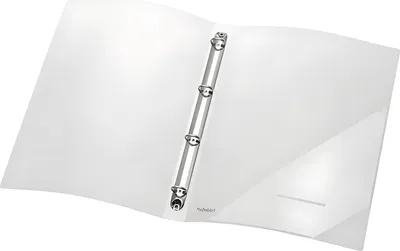 Produktbild von FSY PP-Ringbuch A4, 4 Ringe, 25mm, farblos transluzent, 1 Stück