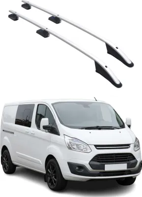 Image de Barres de toit longitudinales pour Ford Transit Tourneo Custom 2012-2024 L2 Gris