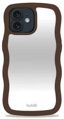 Productafbeelding van Holdit Wavy Case voor de Apple iPhone 12 (Pro) - Chocolate Mirror