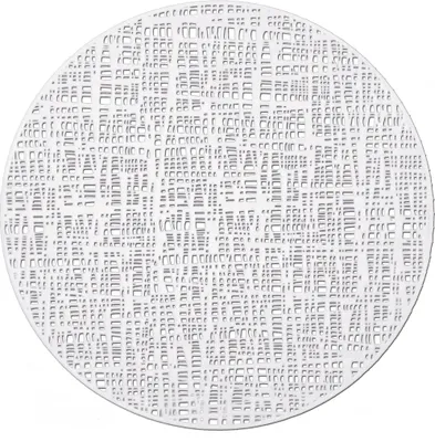 Produktbild von Zeller Present 27008 Tischset 'Scribble', ø 38 cm, weiß (1 Stück)
