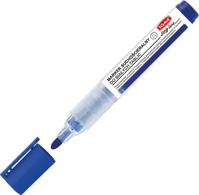 Obrázek produktu pro Popisovač Toma Long Line Dry Erase Marker, 1000 m, kulatý, modrý, TO-26512