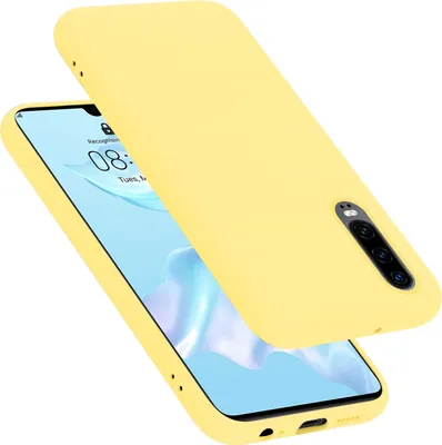 Produktbild von Cadorabo Schutzhülle für Huawei P30 Hülle in Gelb Handyhülle Case Cover TPU Etui