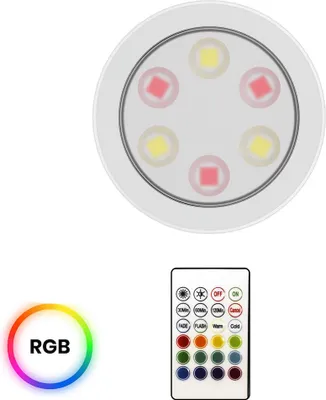 Immagine prodotto di Lampada da incasso RGB LED dimmerabile USB-C ricaricabile Bianco