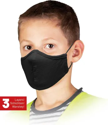 Produktbild von Wiederverwendbare Maske für Kinder / Schwarz / MAS-SAFER-KIDS B