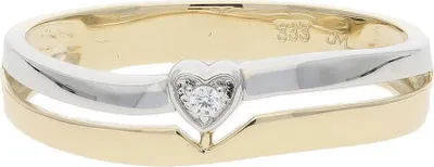 Produktbild von Ring Gold und Weißgold 333 Zirkonia JL10-07-3460 JuwelmaLux Größe 54