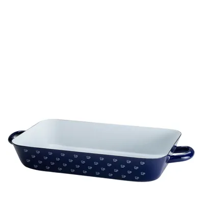 Obrázek produktu pro Riess Brat- Backpfanne 33/20cm Country Dirndlblau Emaille