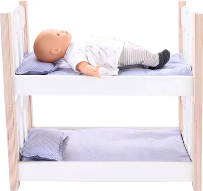 Obrázek produktu pro Engelhart Patrová postel pro panenky šedá/bílá