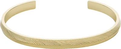 Produktbild von FOSSIL Armband Harlow Linear Texture Bracelet Gold goldfarben